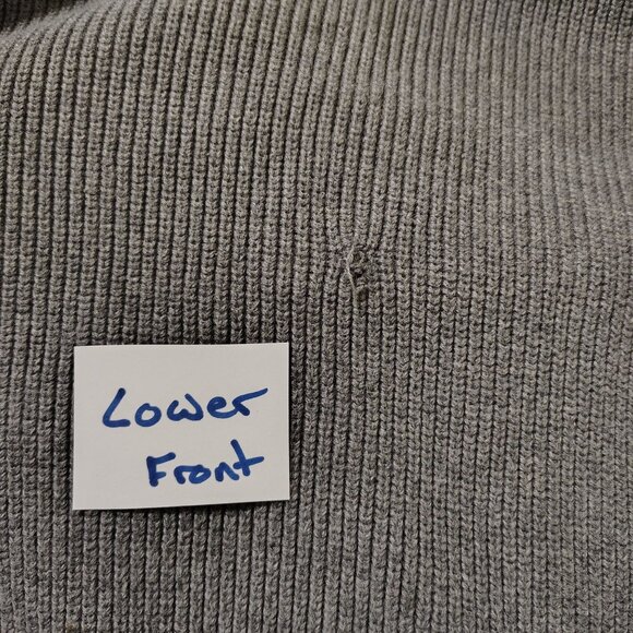 Eddie Bauer Tall XXXL Gray Henley Sweater 100% Cotton Mens Casual Pullover - Picture 8 of 8